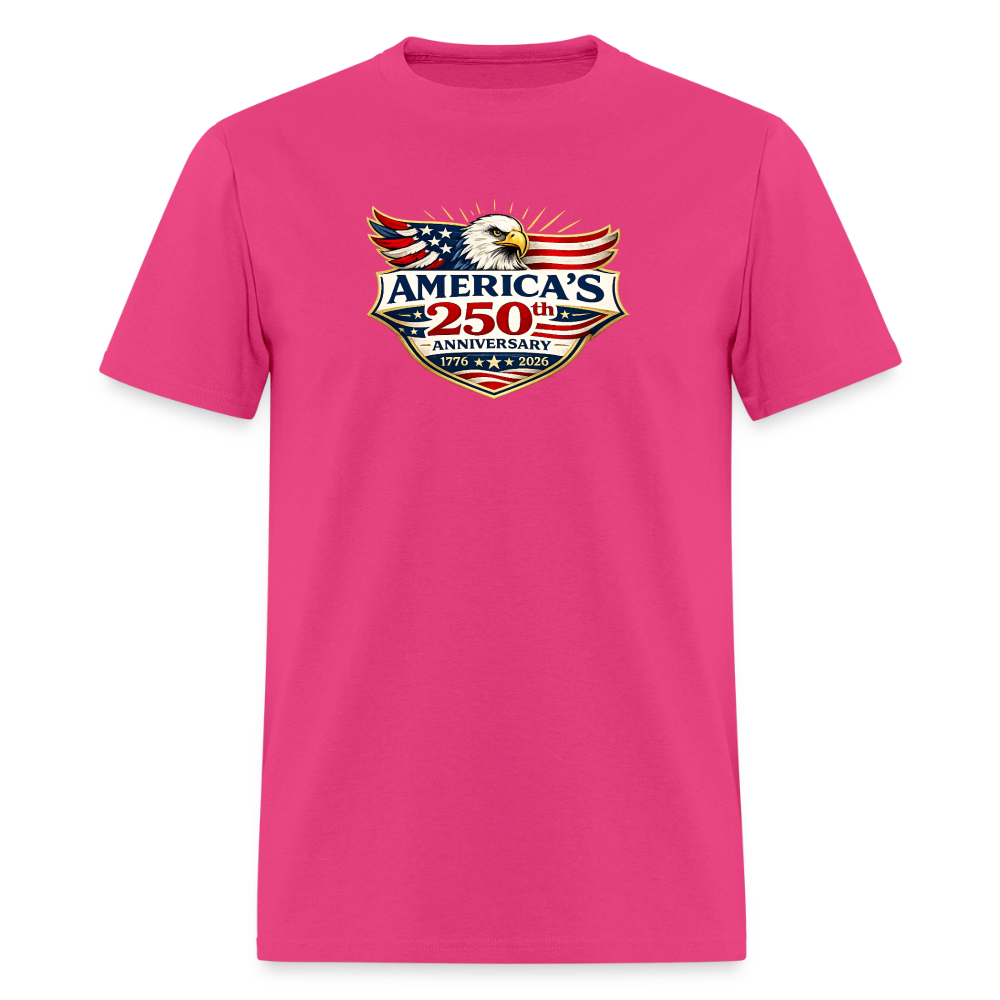 AMERICA 250th ANNIVERSARY Eagle Men's T-Shirt - fuchsia