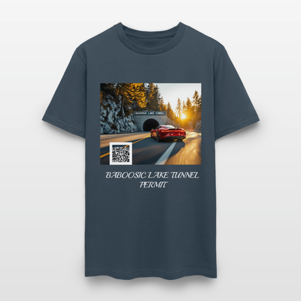 BABOOSIC LAKE TUNNEL PERMIT TEE -  blue dusk