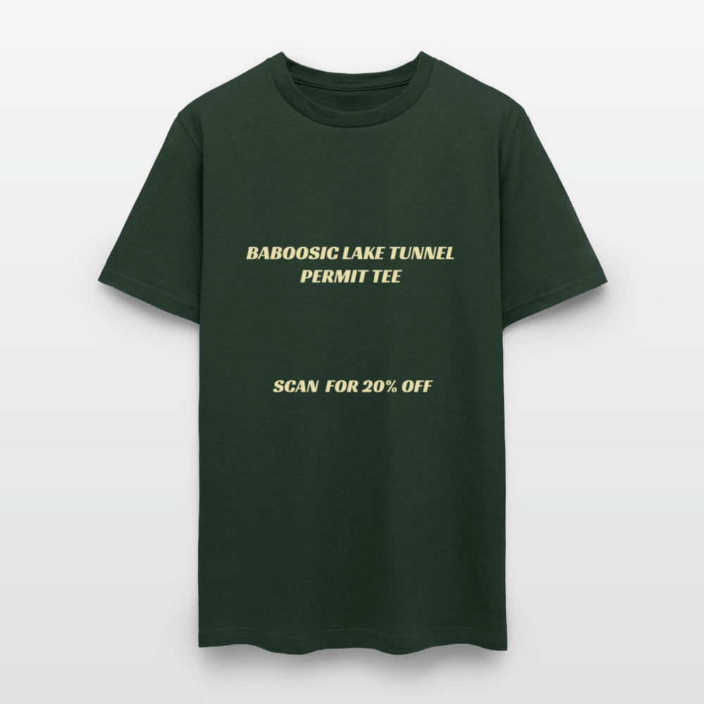 BABOOSIC LAKE TUNNEL PERMIT TEE Unisex Classic T-Shirt Unisex Classic T-Shirt - forest green