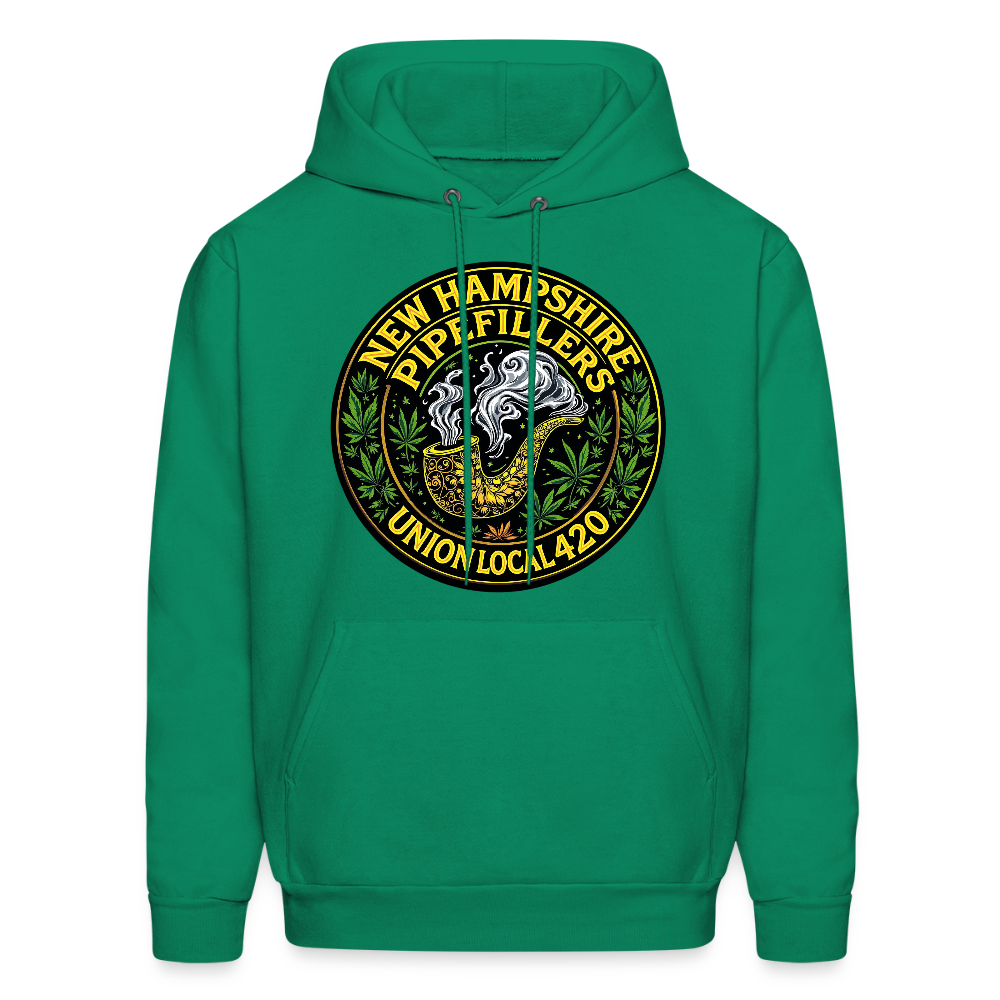 THE ORIGINAL NEW HAMPSHIRE PIPEFILLERS UNION LOCAL 420 Hanes Men's Hoodie - kelly green