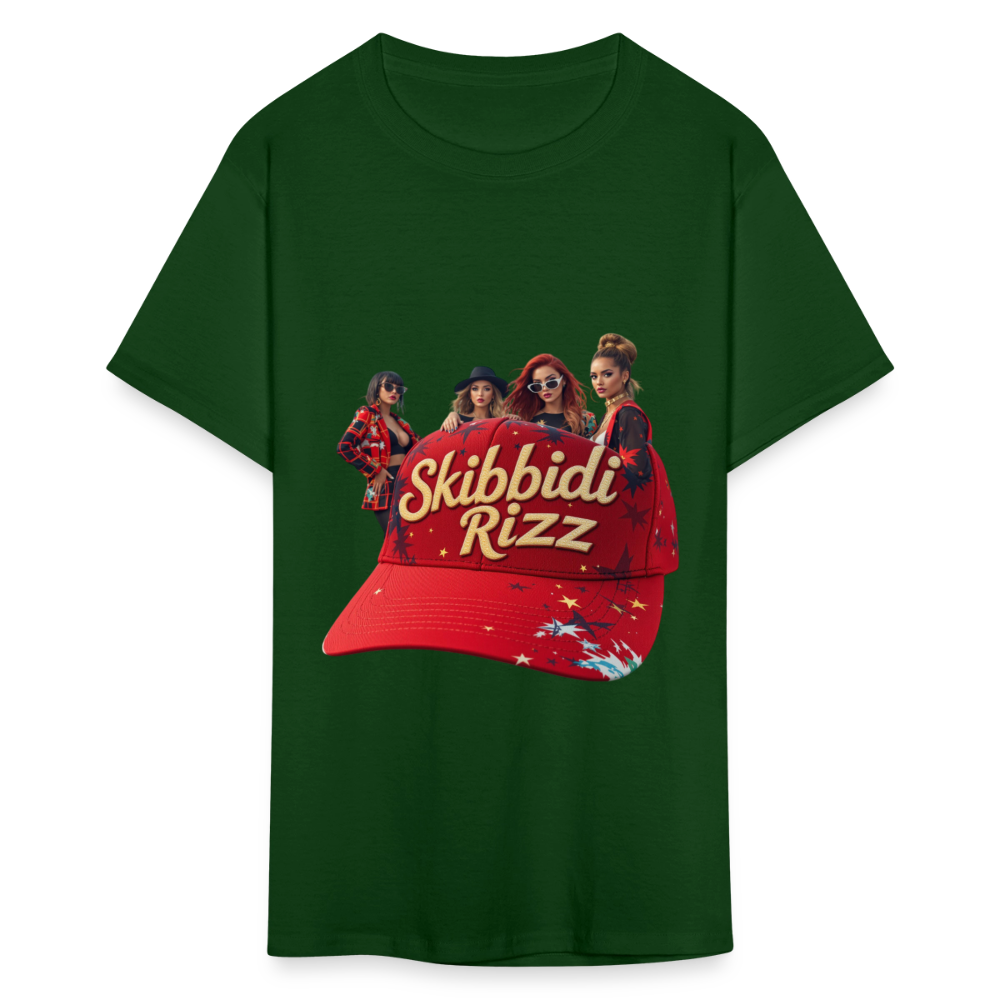 Skibbidi Rizz Authentic Unisex Classic T-Shirt - forest green