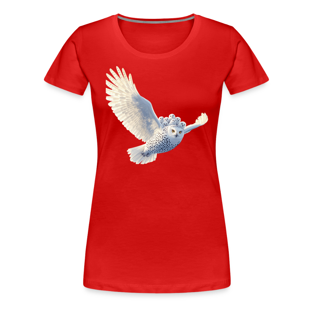 HOOTIE SNOW OWLS Women’s Premium T-Shirt - red