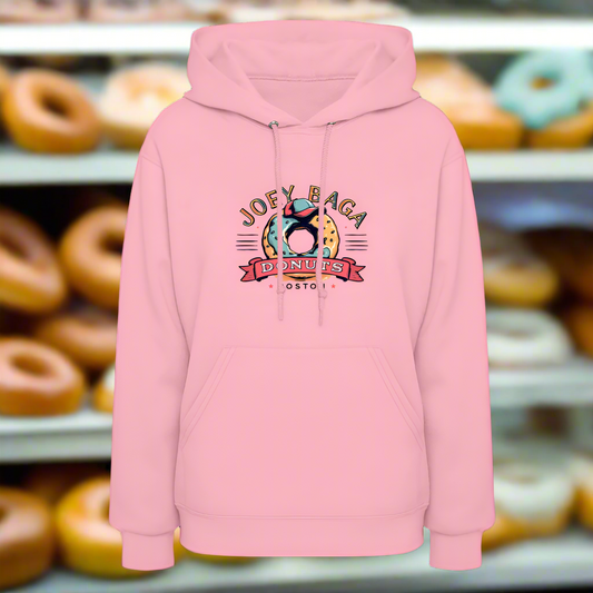 JOEY BAGA DONUTS BOSTON 1 Women's Hoodie - classic pink