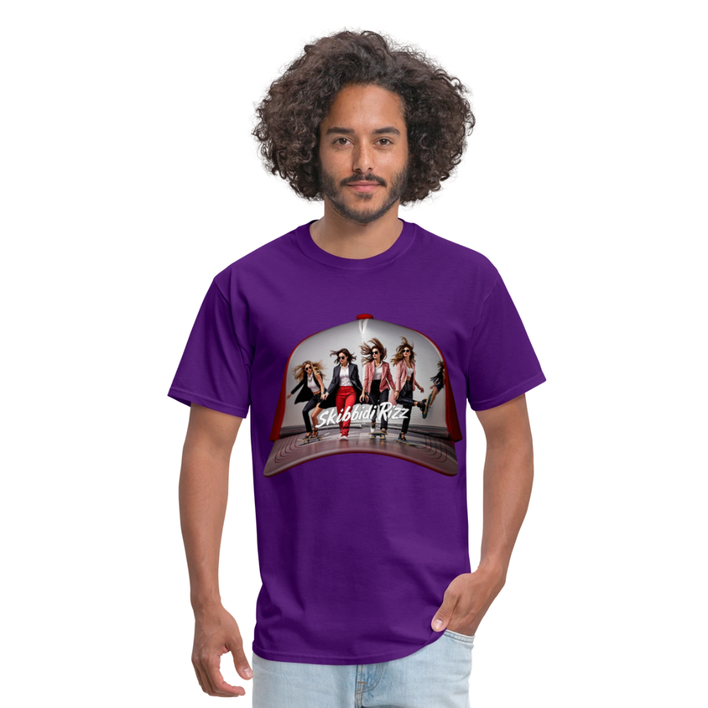 Skibbidi Rizz Authentic Unisex Classic T-Shirt - purple