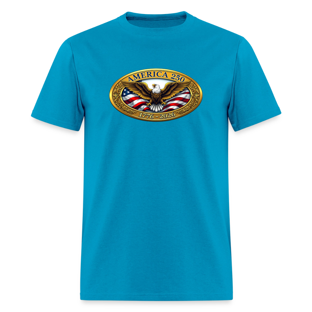 AMERICA 250 Men's T-Shirt - turquoise