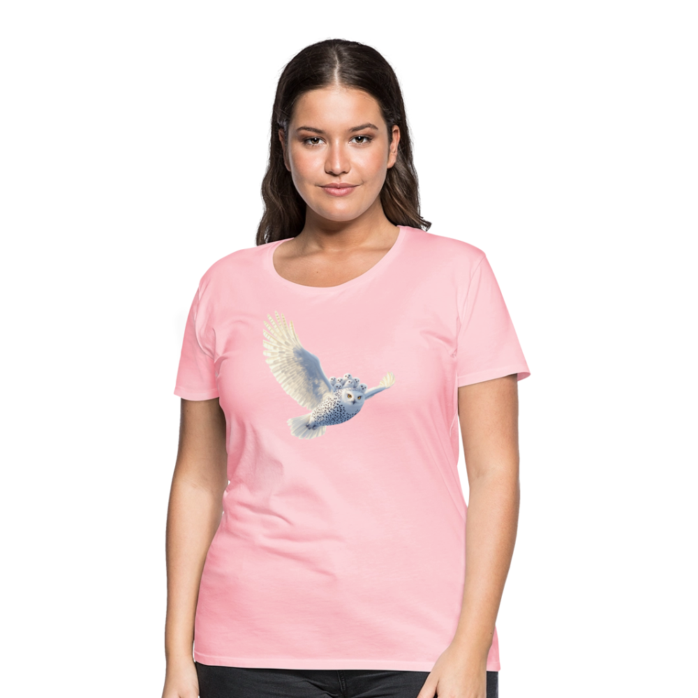 HOOTIE SNOW OWLS Women’s Premium T-Shirt - pink