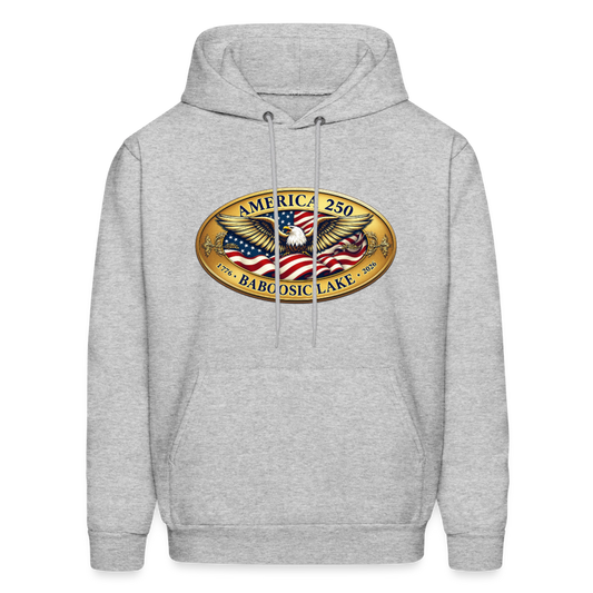 AMERICA 250 BABOOSIC LAKE Men's Hoodie - heather gray