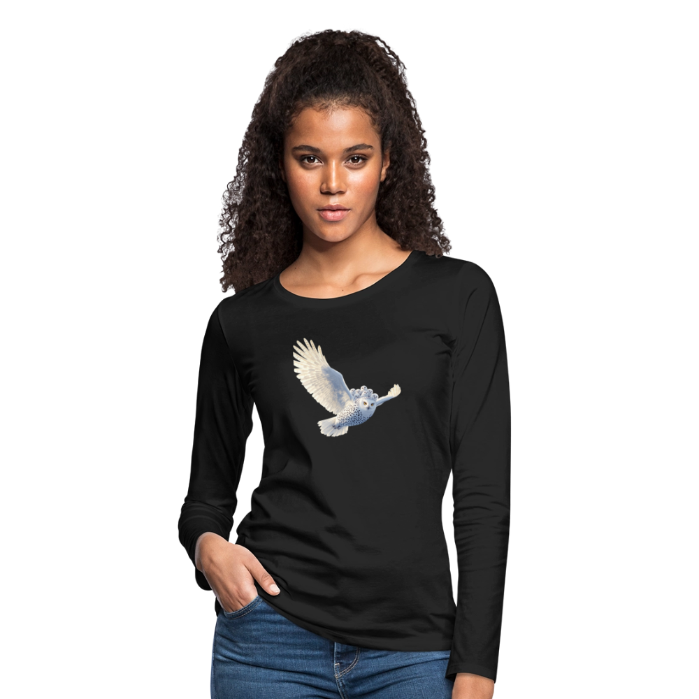 HOOTIE Women's Premium Long Sleeve T-Shirt - black