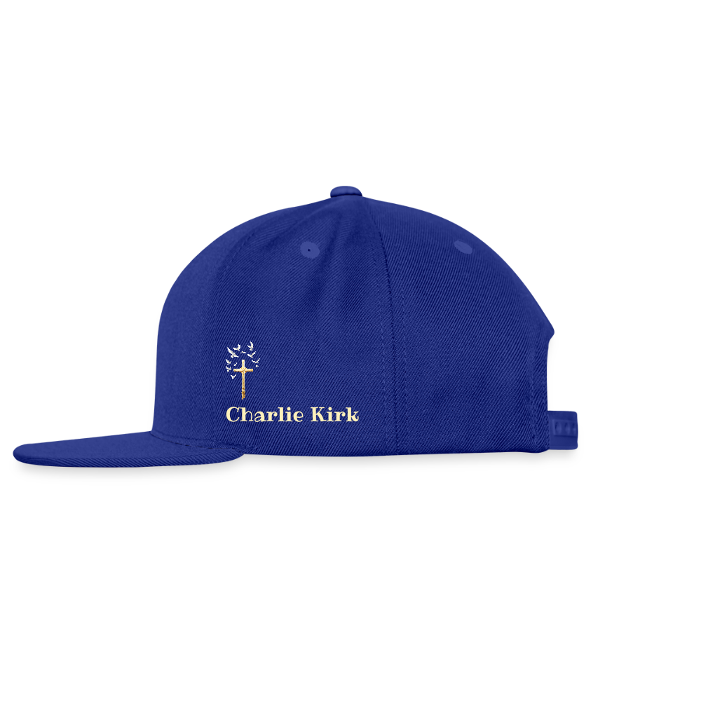 This is the Turning Point Snapback Baseball Cap - royal blue