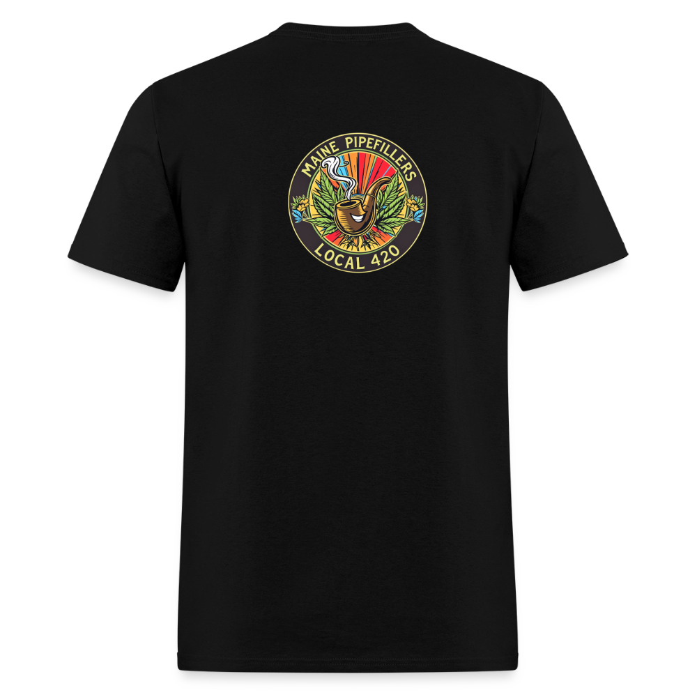MAINE PIPEFILLERS LOCAL 420 Men's T-Shirt - black