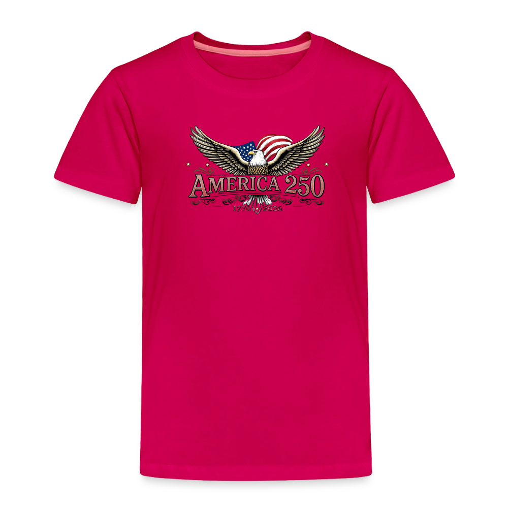AMERICA 250 Toddler Premium T-Shirt - dark pink