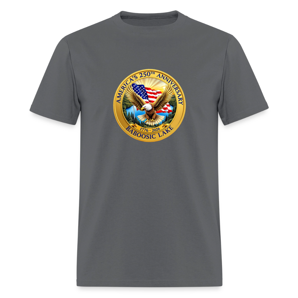 AMERICA 250 AMHERST Men's T-Shirt | GILDAN 5000 - charcoal
