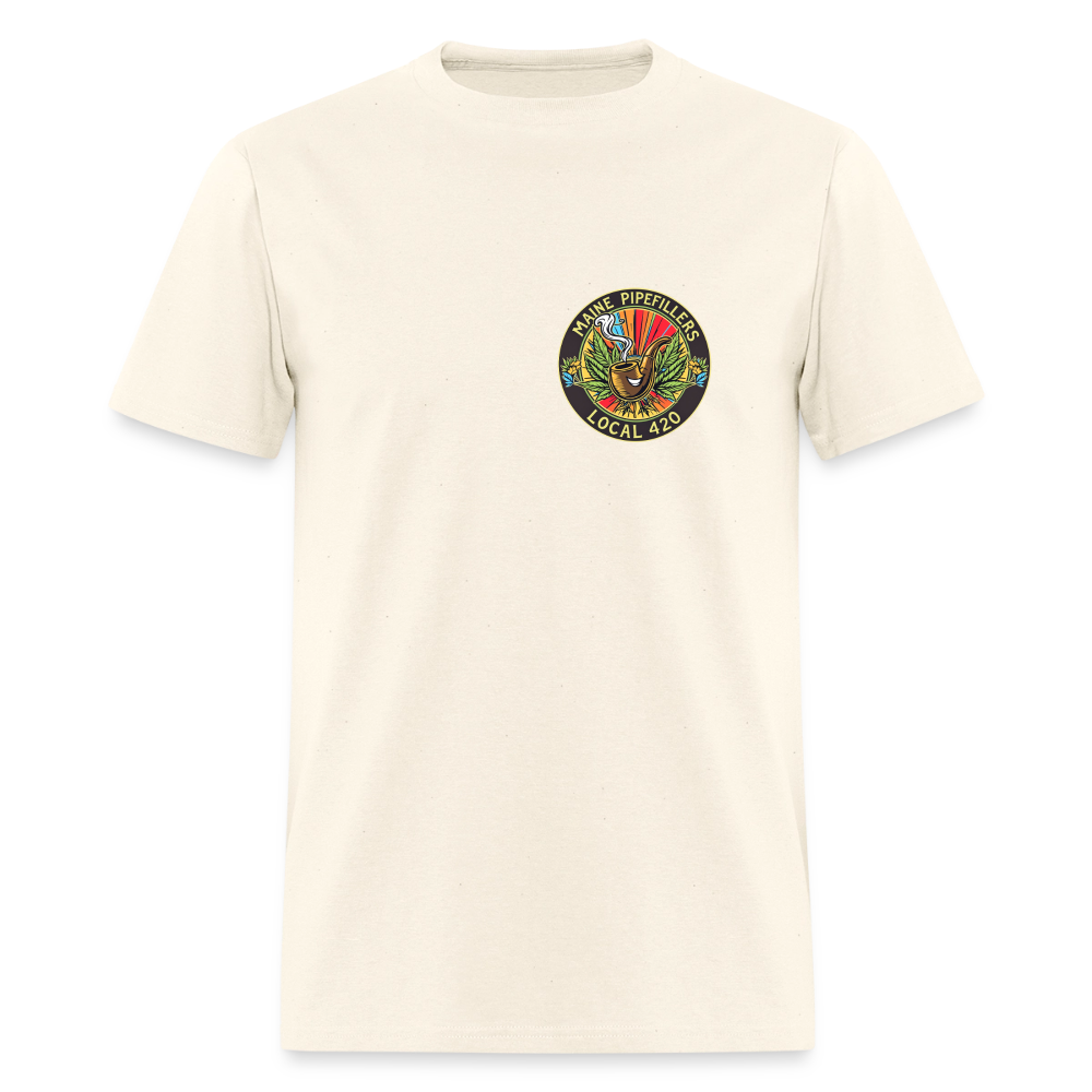 MAINE PIPEFILLERS LOCAL 420 Men's T-Shirt - sweet cream heather