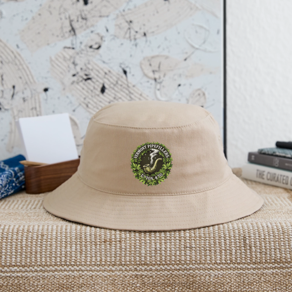THE ORIGINAL BOSTON PIPEFILLERS UNION LOCAL 420 Bucket Hat - cream