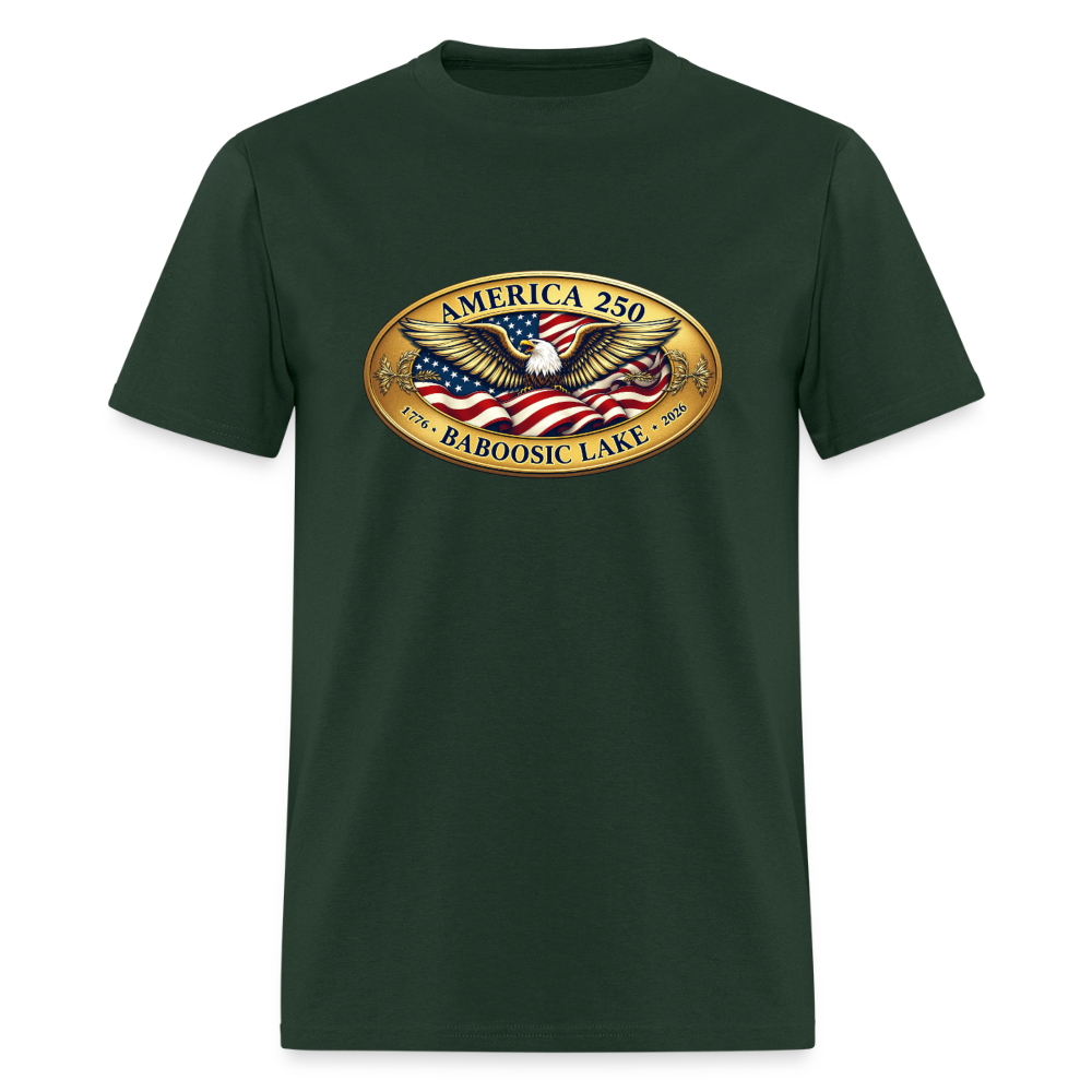 BABOOSIC LAKE AMERICA 250 Men's T-Shirt - forest green