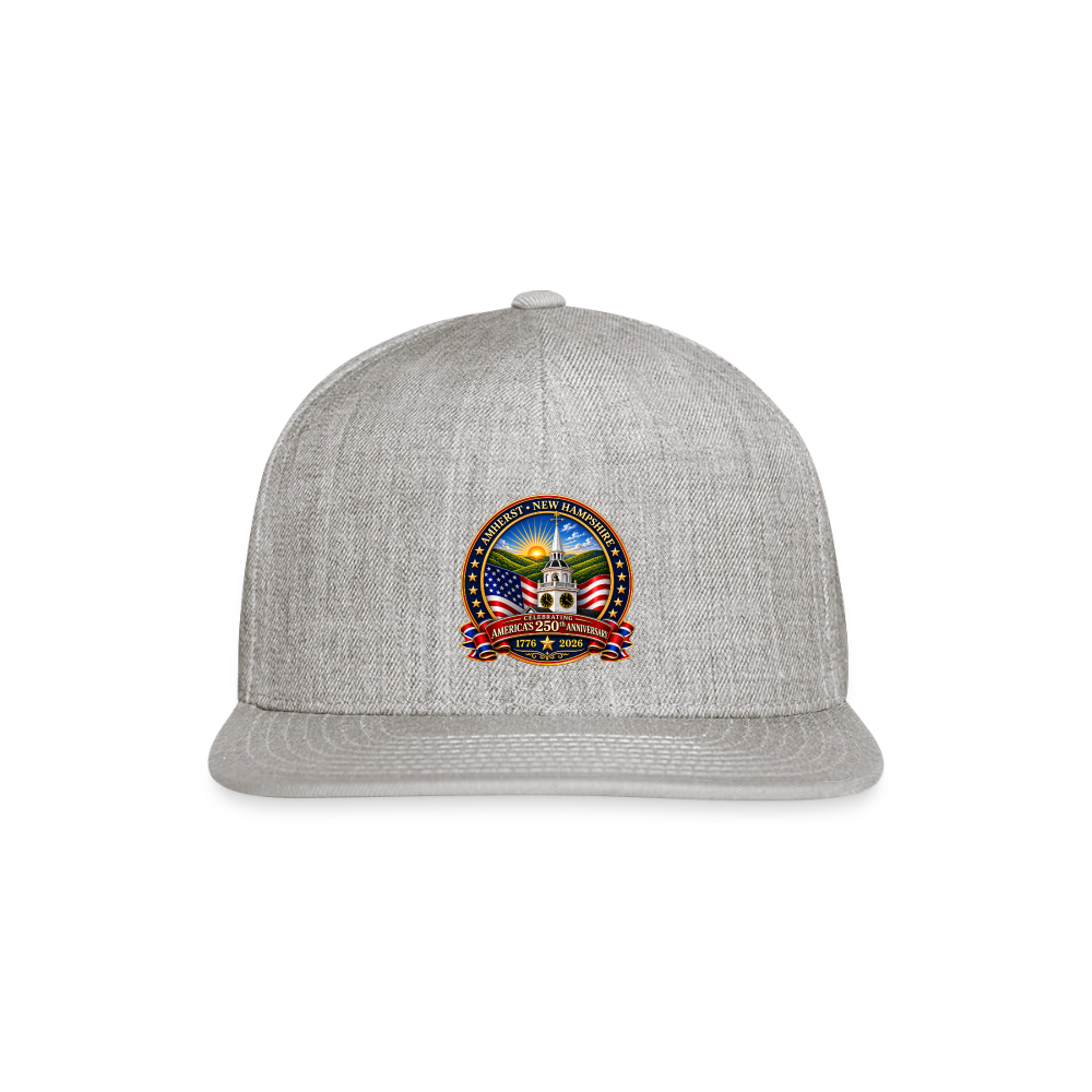 AMHERST 250 Snapback Baseball Cap - heather gray