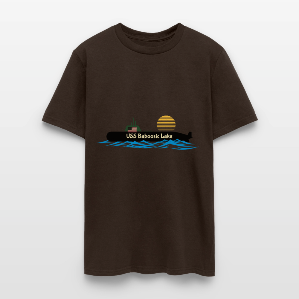 USS BABOOSIC LAKE Hanes Unisex Classic T-Shirt - brown