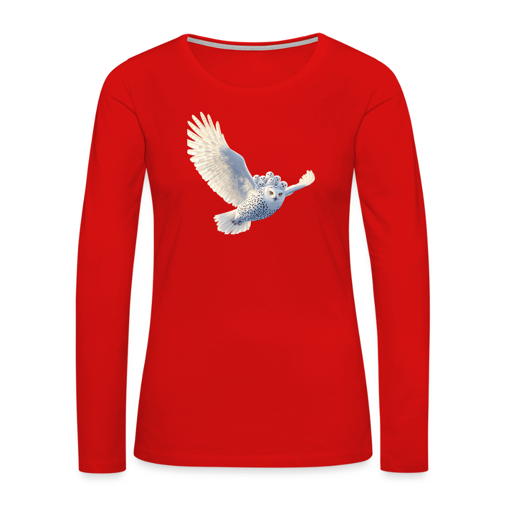 HOOTIE Women's Premium Long Sleeve T-Shirt - red