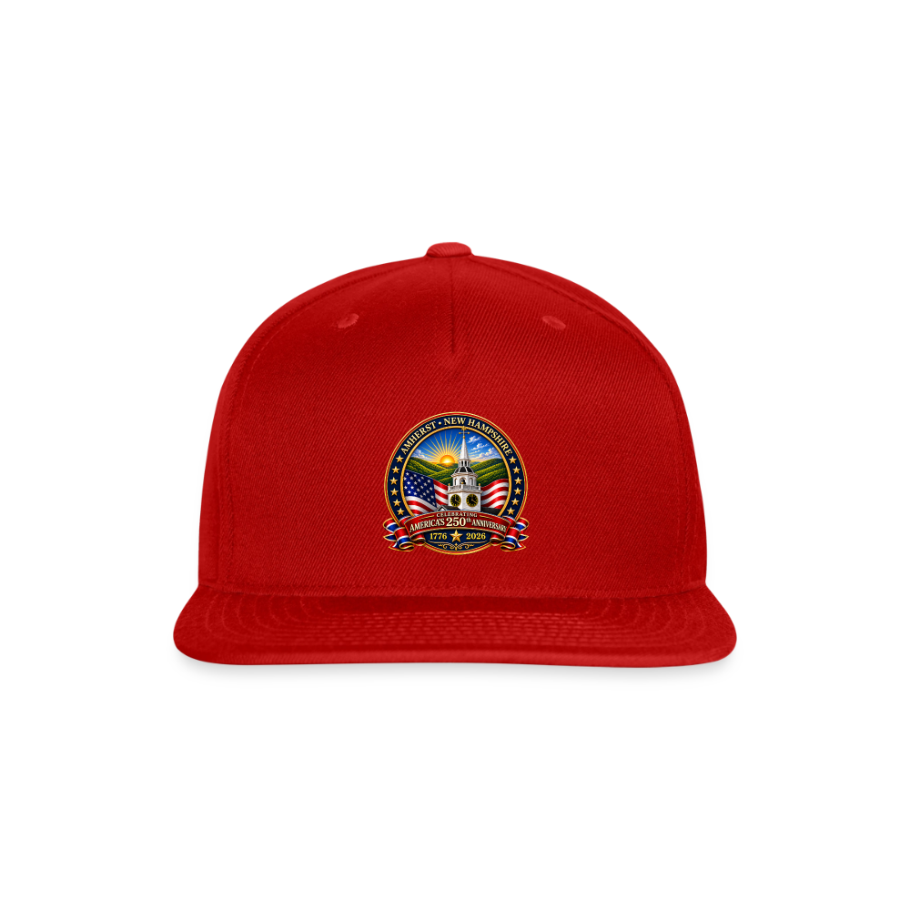 AMHERST 250 Snapback Baseball Cap - red