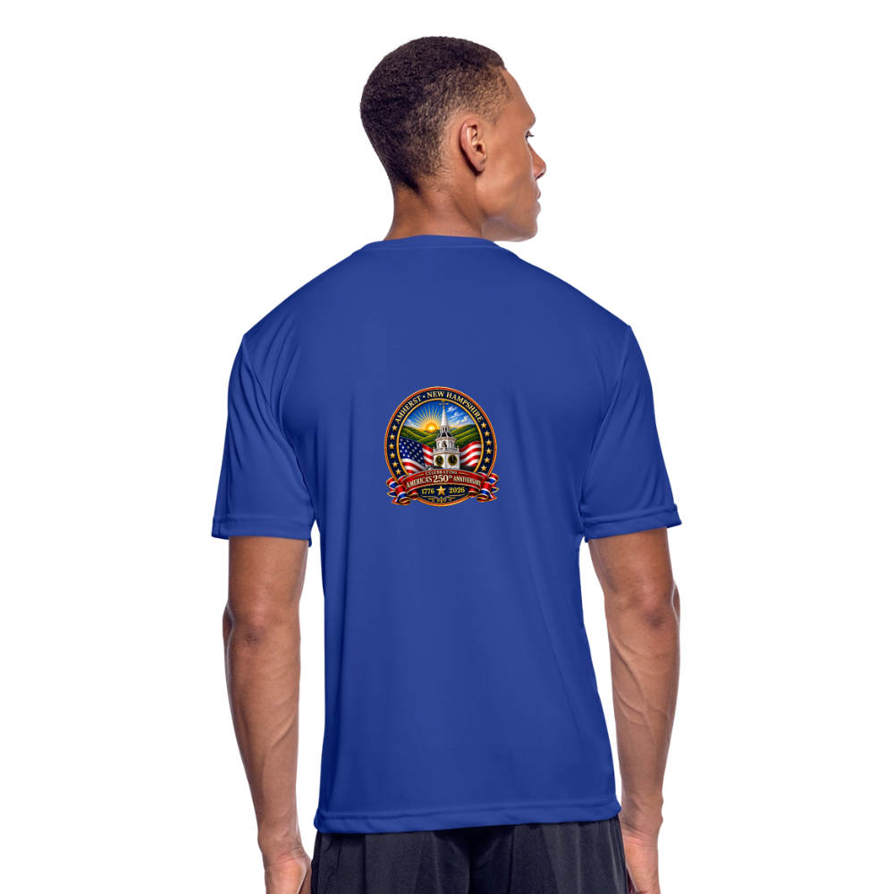 Amherst Men’s Moisture Wicking Performance T-Shirt - royal blue