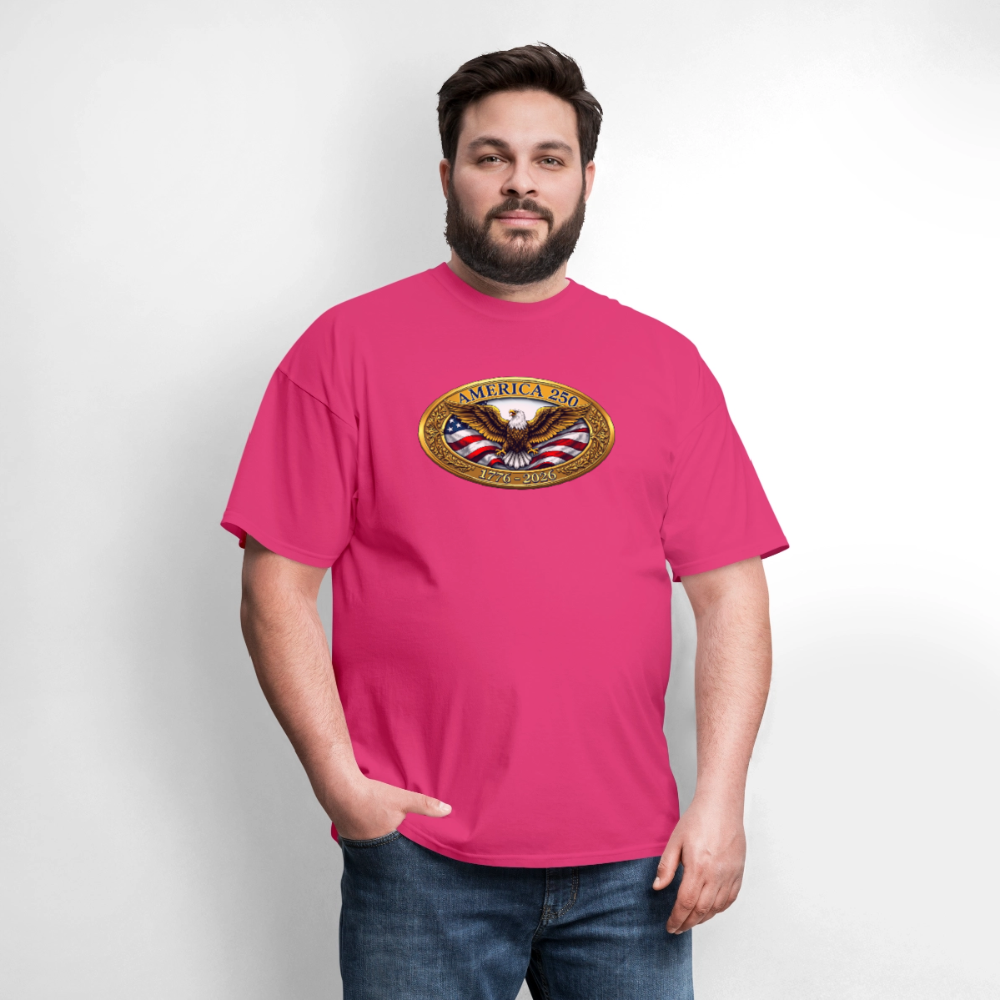 AMERICA 250 Men's T-Shirt - fuchsia