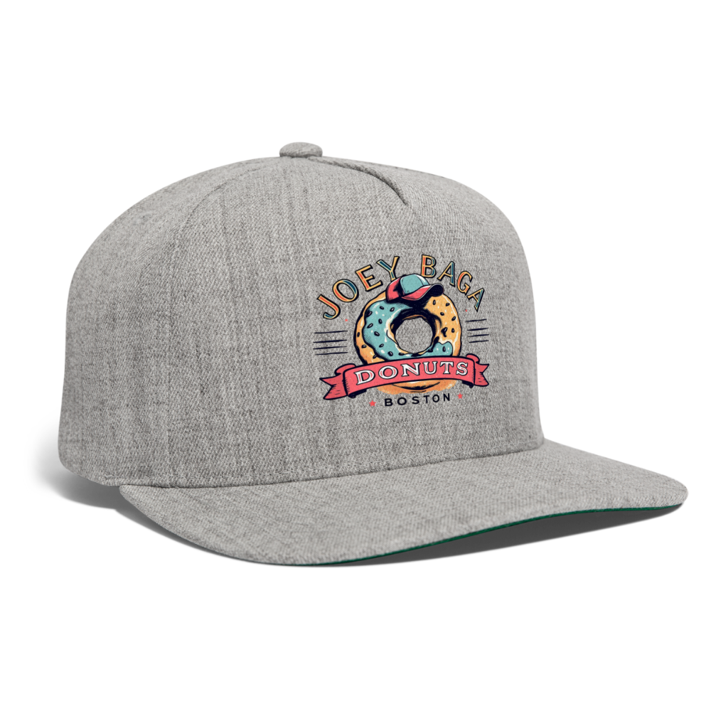 JOEY BAGA DONUTS BOSTON Snapback Baseball Cap - heather gray