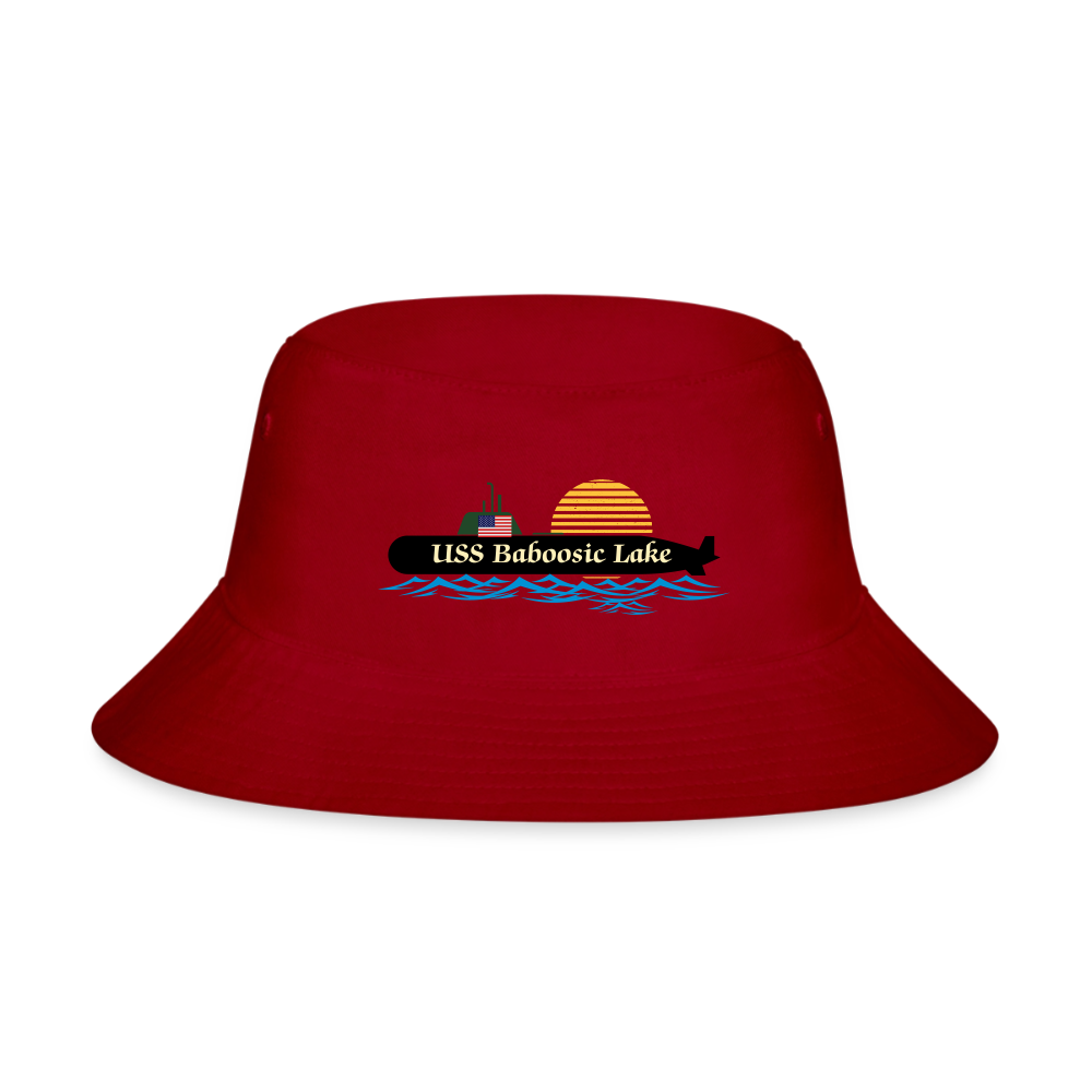 USS BABOOSIC LAKE Bucket Hat - red