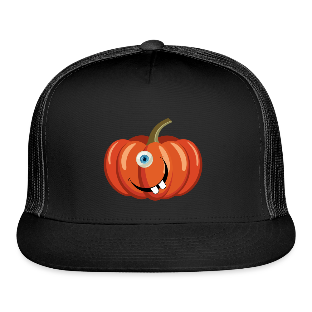 SIE CAPS WHATEVER CHUCKS YOUR PUMPKIN Trucker Cap Trucker Cap - black/black