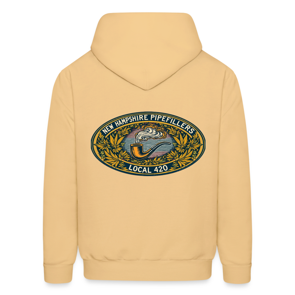 NEW HAMPSHIRE PIPEFILLERS UNION LOCAL 420 Hoodie 2 - light gold 