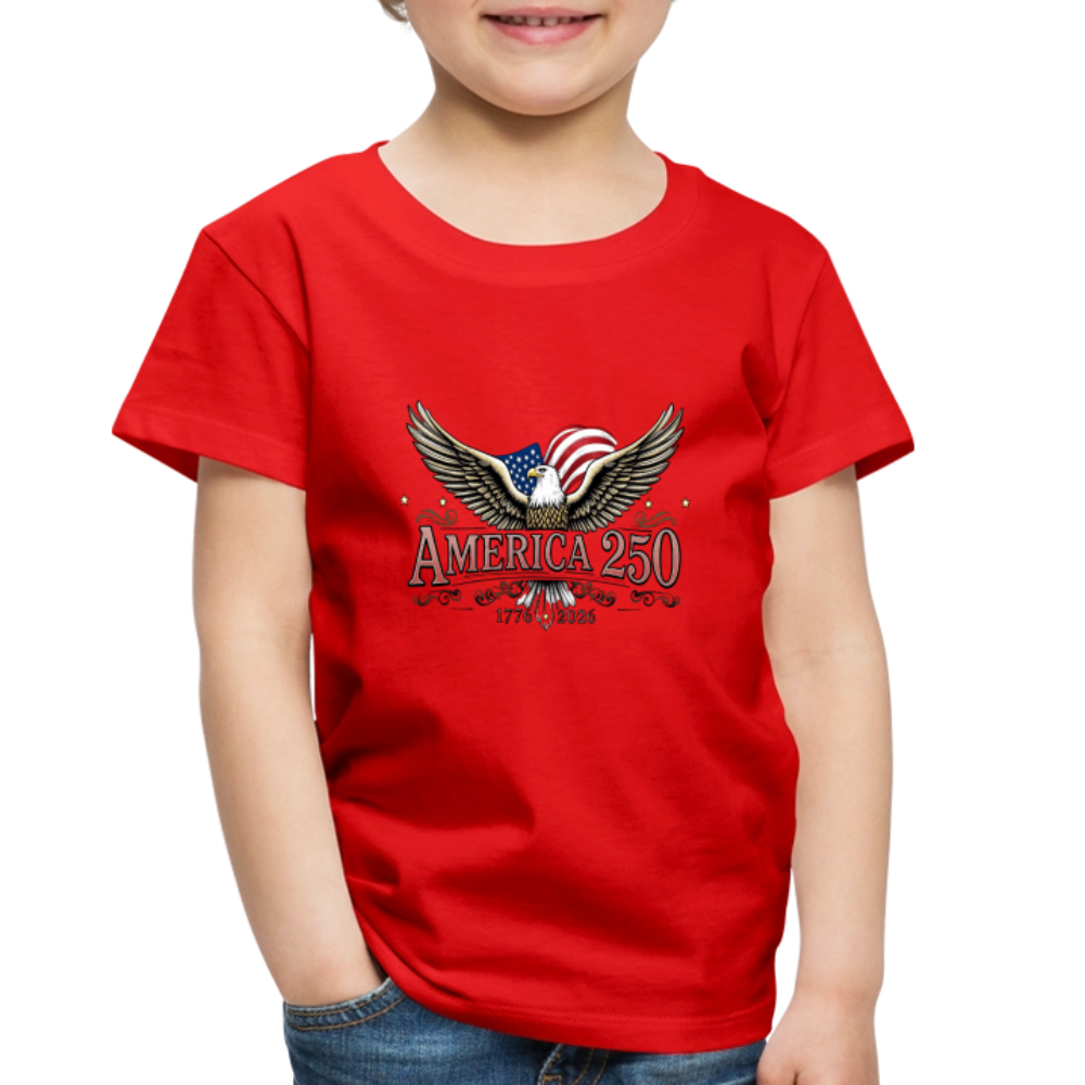 AMERICA 250 Toddler Premium T-Shirt - red
