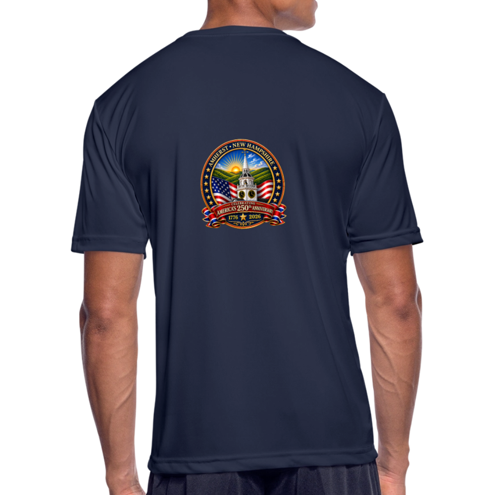 Amherst Men’s Moisture Wicking Performance T-Shirt - navy