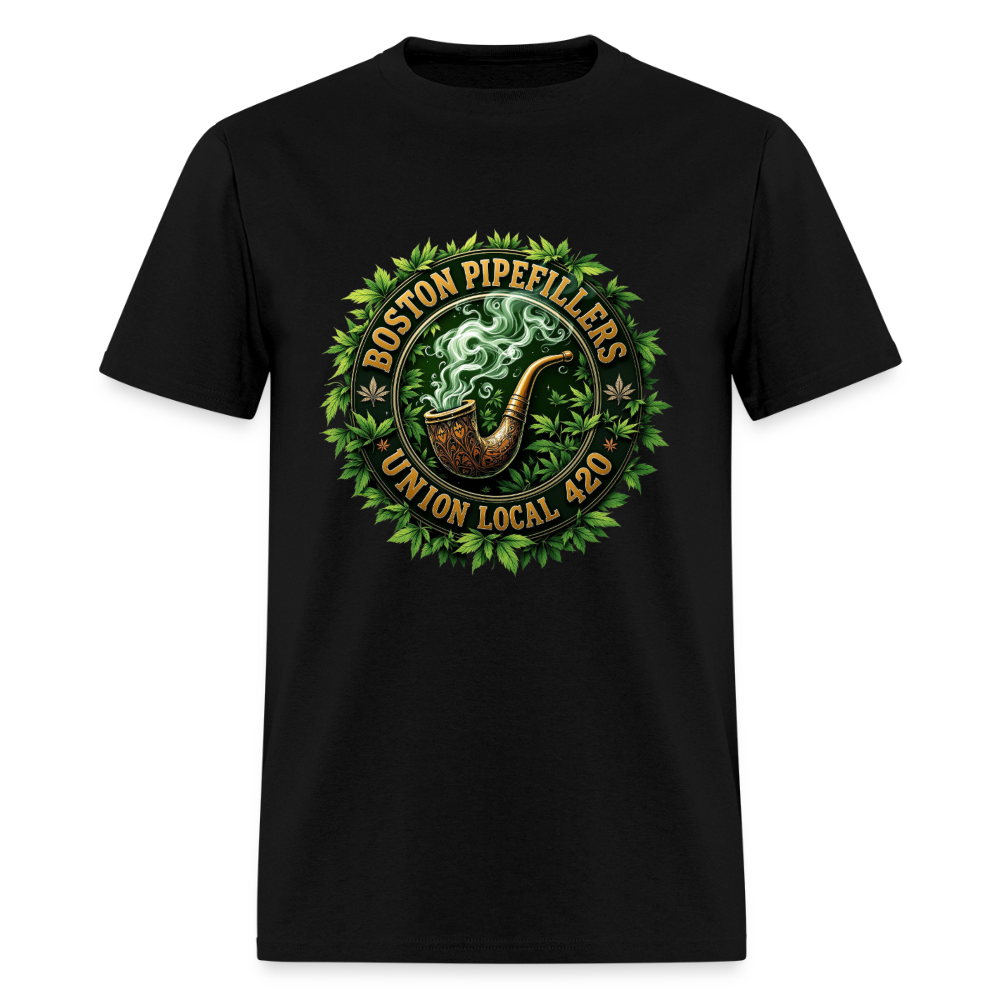 BOSTON PIPEFILLERS LOCAL 420 Men's T-Shirt - black