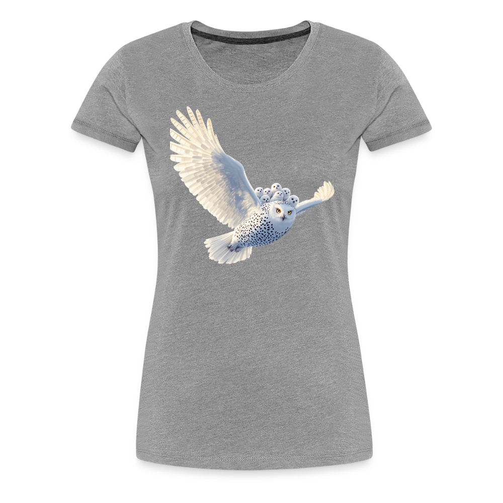 HOOTIE SNOW OWLS Women’s Premium T-Shirt - heather gray