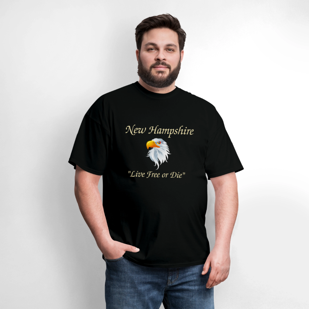 NH Live Free or Die Unisex Classic T-Shirt - black