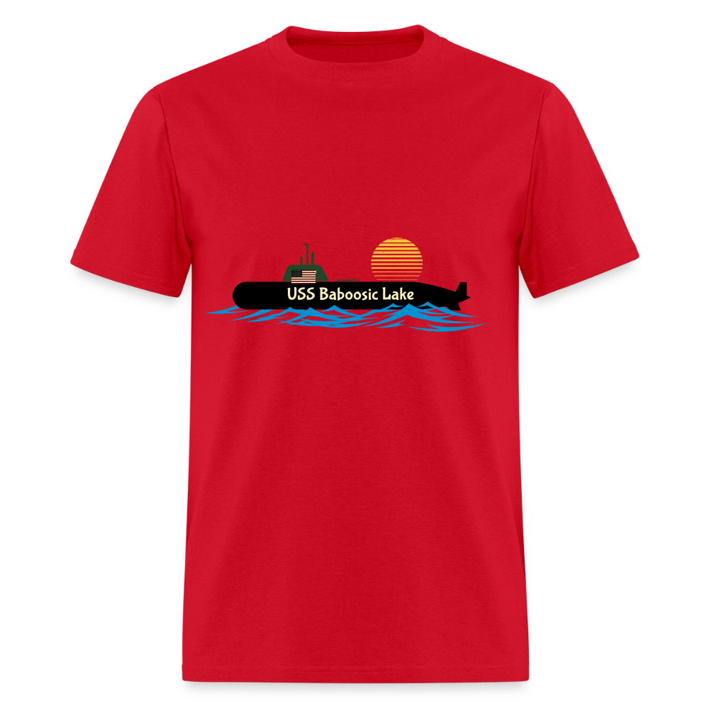 USS BABOOSIC LAKE Hanes Unisex Classic T-Shirt - red