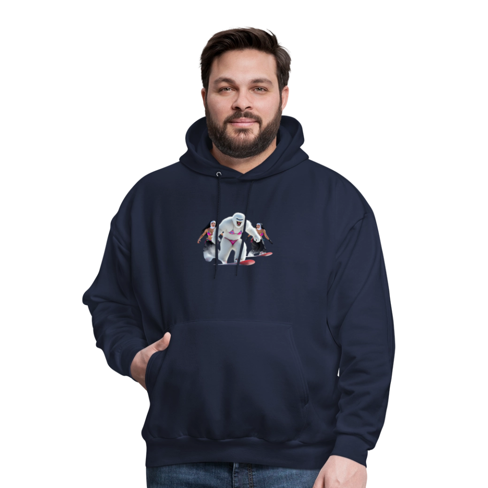 Bikini Abominable & Nuns Snowboarders Men's Hoodie - navy