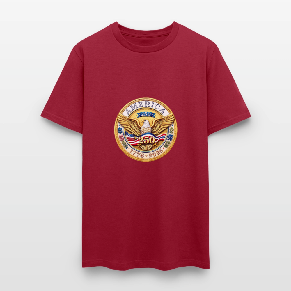 AMERICA 250 Men's T-Shirt - dark red