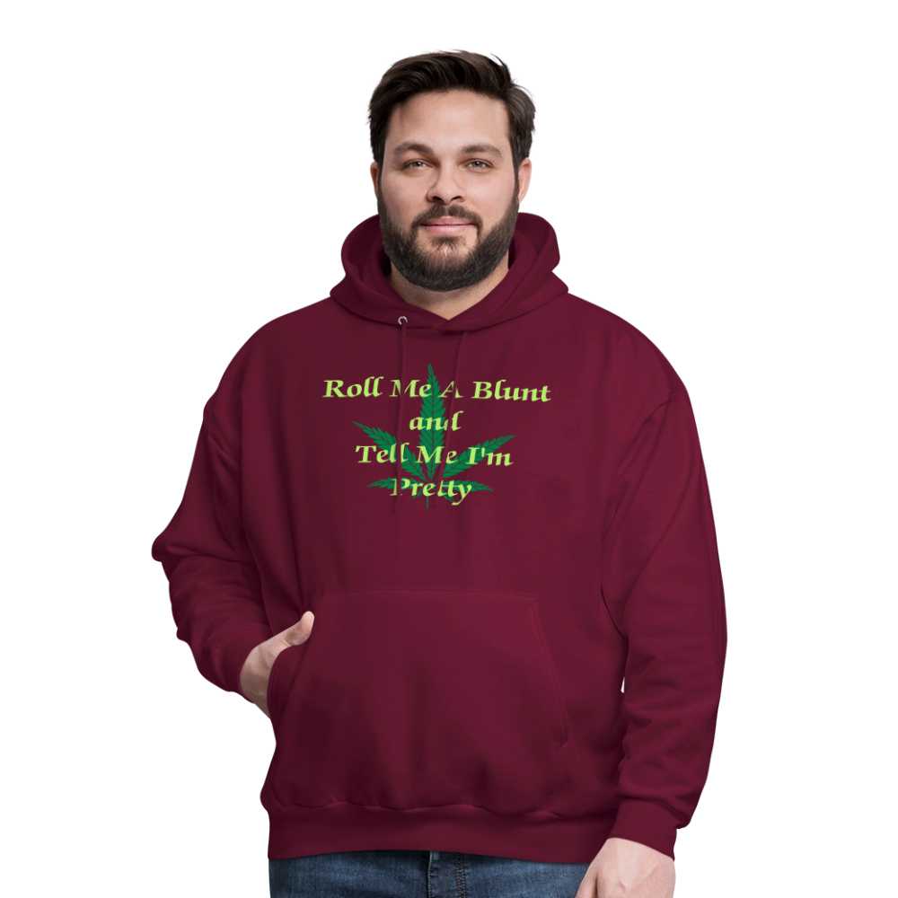 ROLL ME A BLUNT Haines Hoodie P170 - burgundy