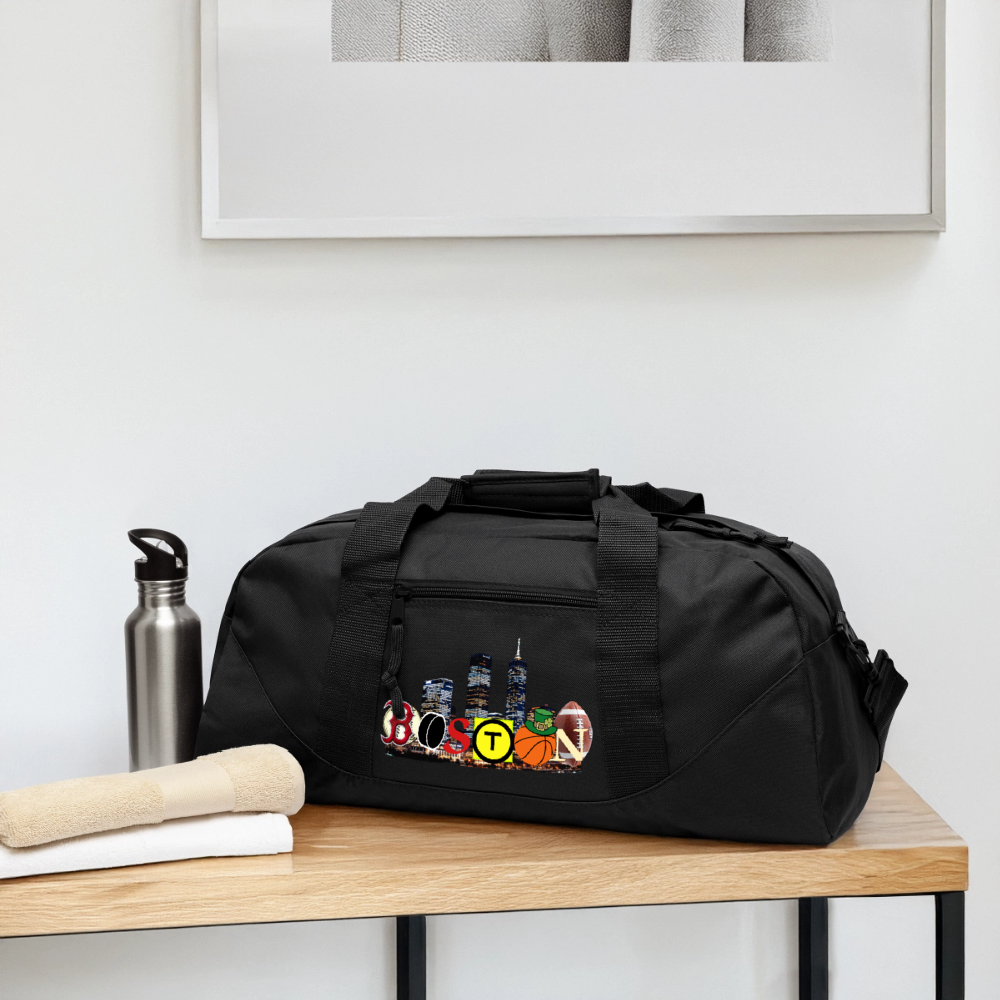 BOSTON SKYLINE Recycled Duffel Bag - black