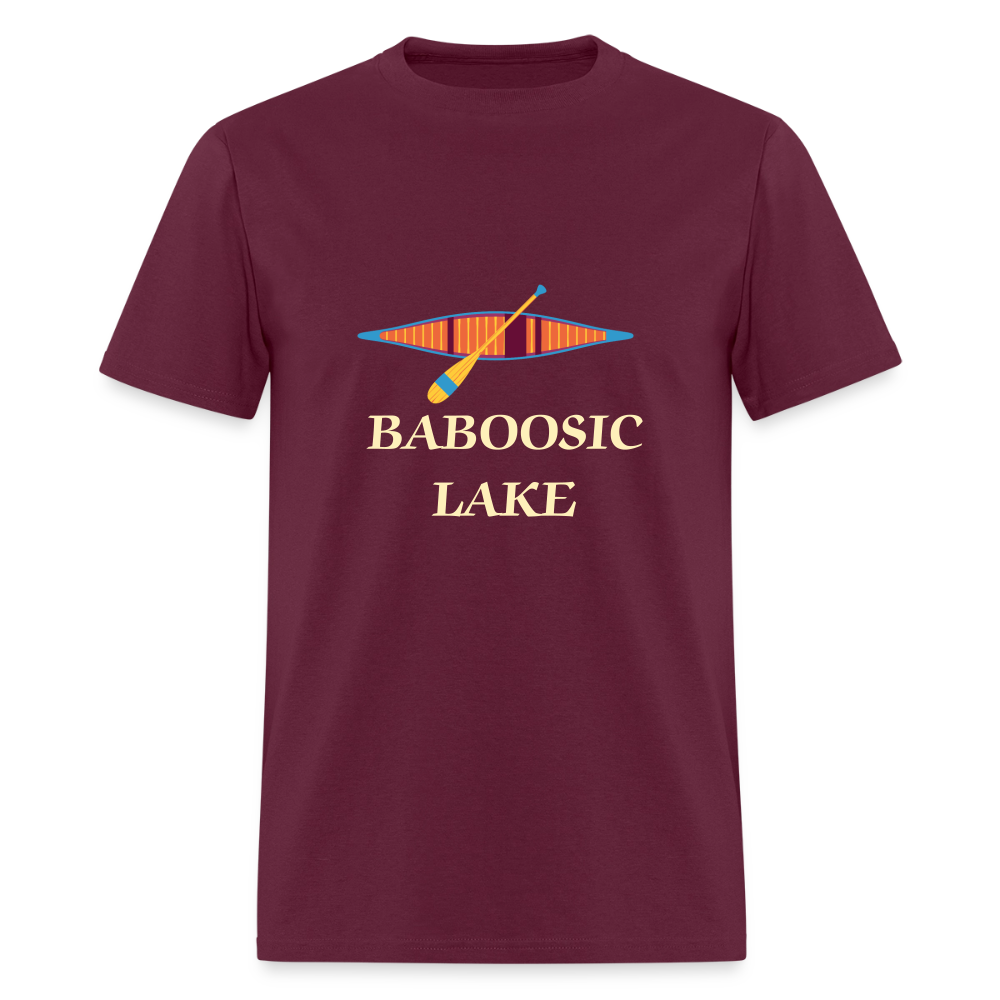 BABOOSIC LAKE Relaxed Design Classic T-Shirt - burgundy