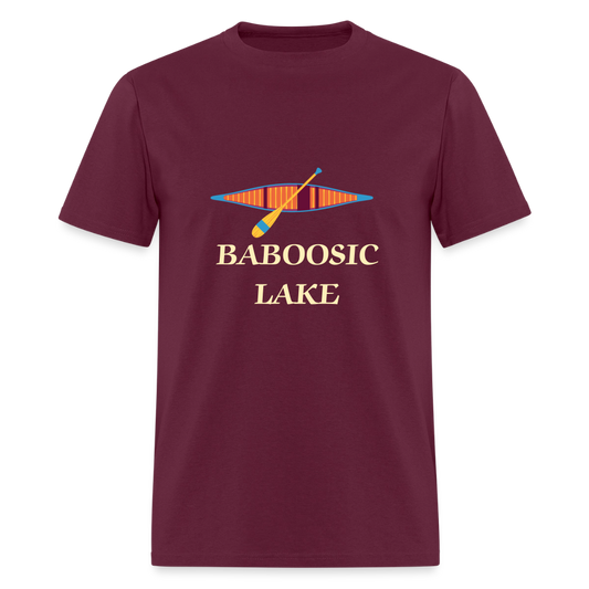 BABOOSIC LAKE Relaxed Design Classic T-Shirt - burgundy