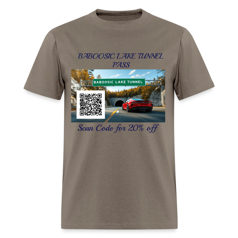 BABOOSIC LAKE TUNNEL PASS TEE - safari