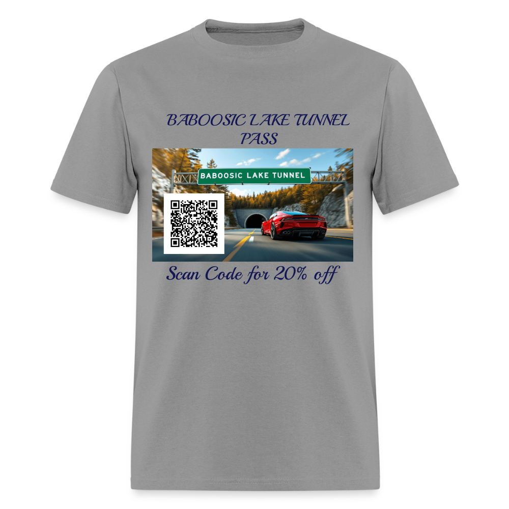 BABOOSIC LAKE TUNNEL PASS TEE - rock