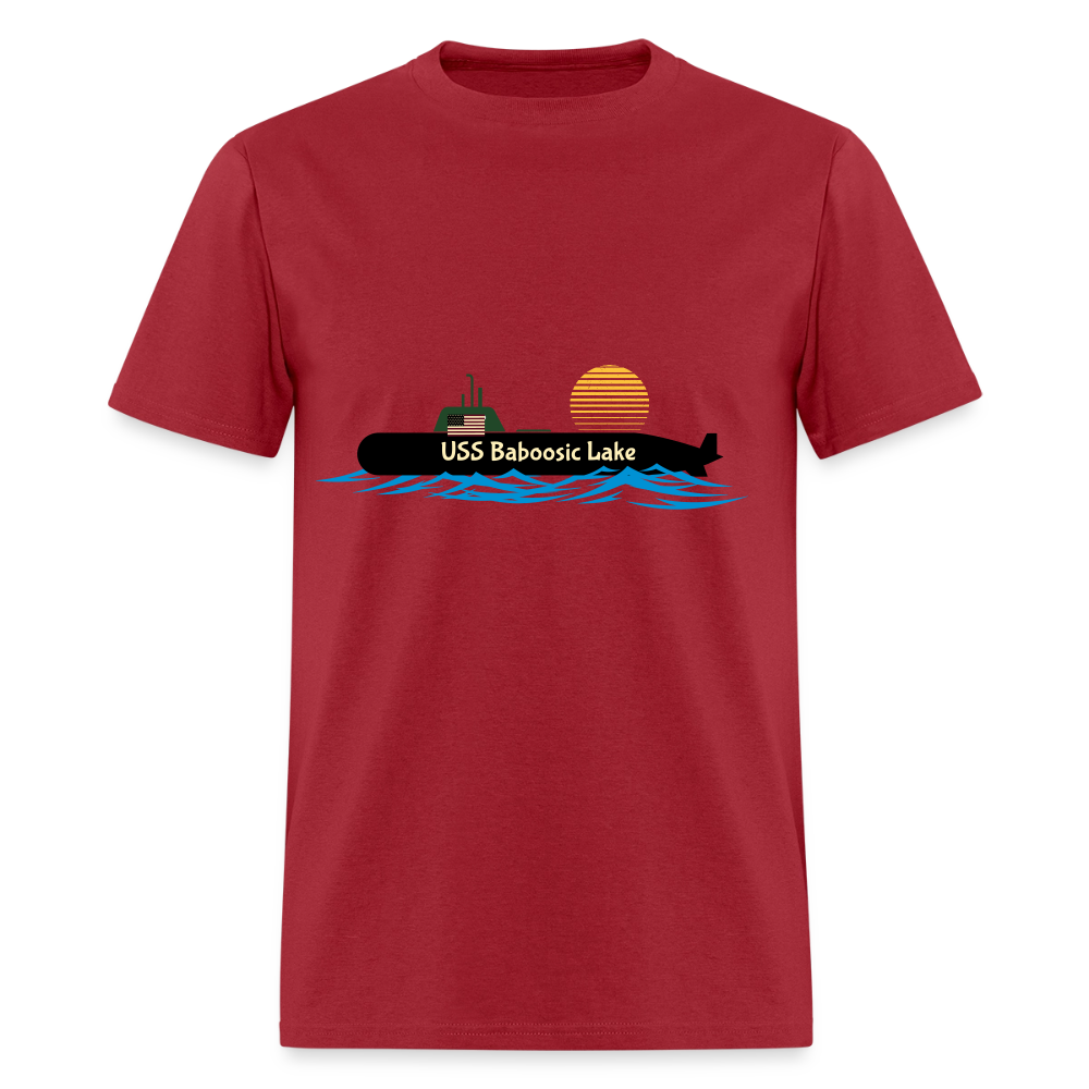 USS BABOOSIC LAKE Hanes Unisex Classic T-Shirt - dark red