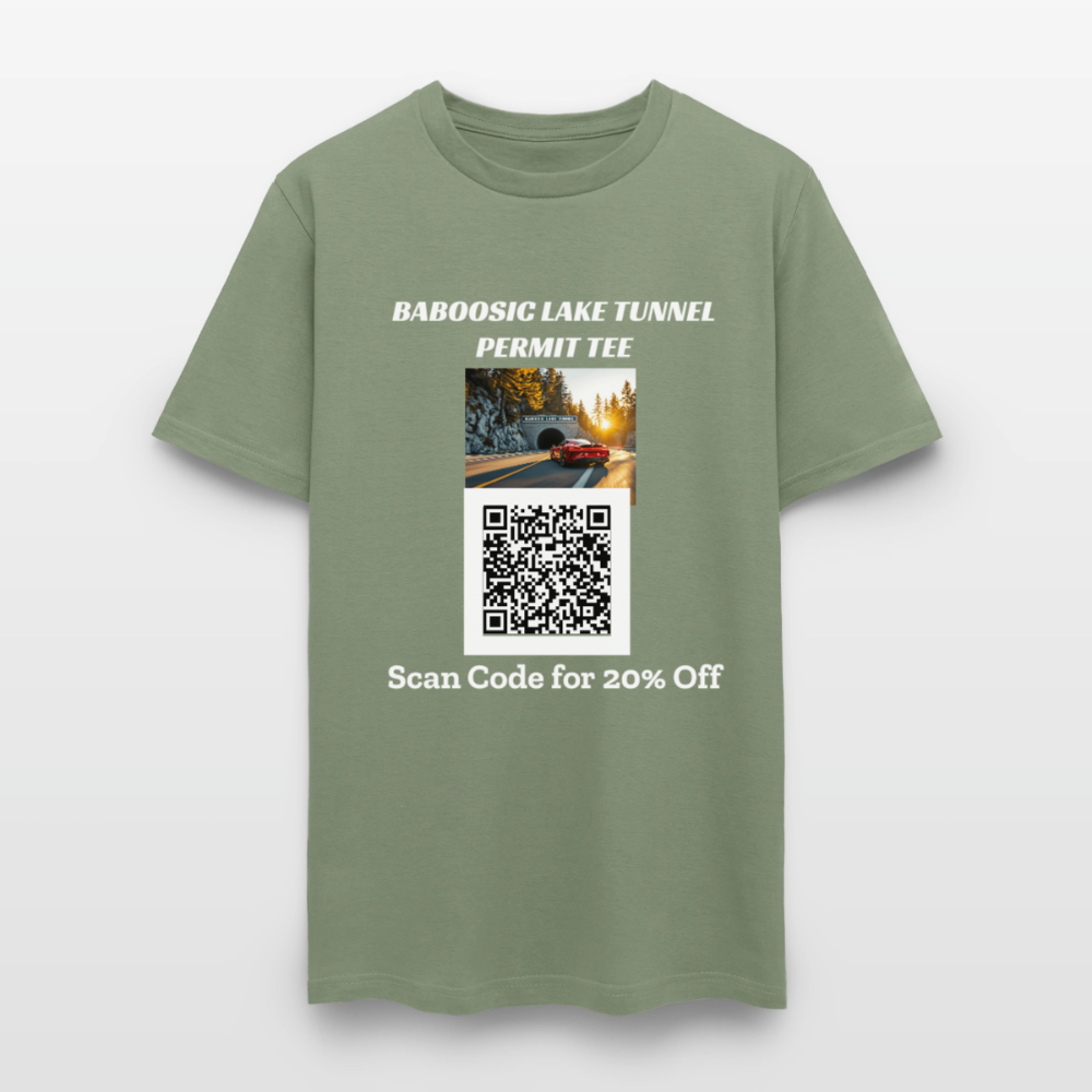 BABOOSIC LAKE TUNNEL PERMIT TEE Unisex Classic T-Shirt - military green