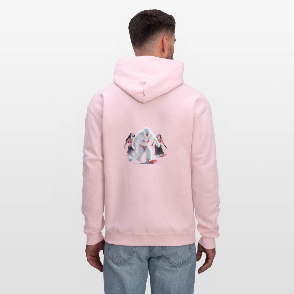 Bikini Abominable & Nuns Snowboarders Men's Hoodie - pale pink