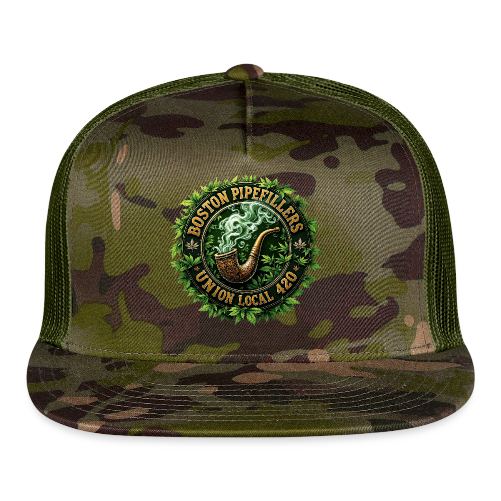 BOSTON PIPEFILLERS Trucker Hat - MultiCam\green