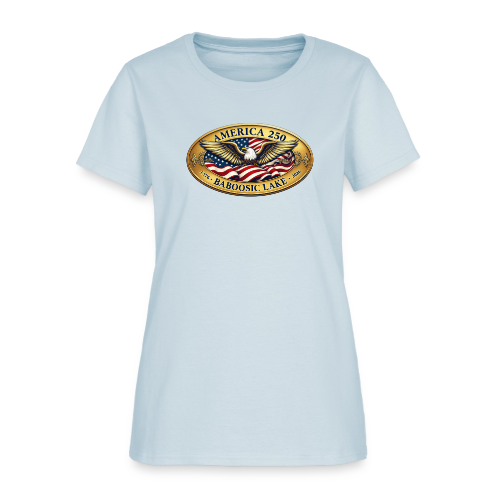 AMERICA 250 BABOOSIC LAKE AMERICA 250 Women's T-Shirt - light blue