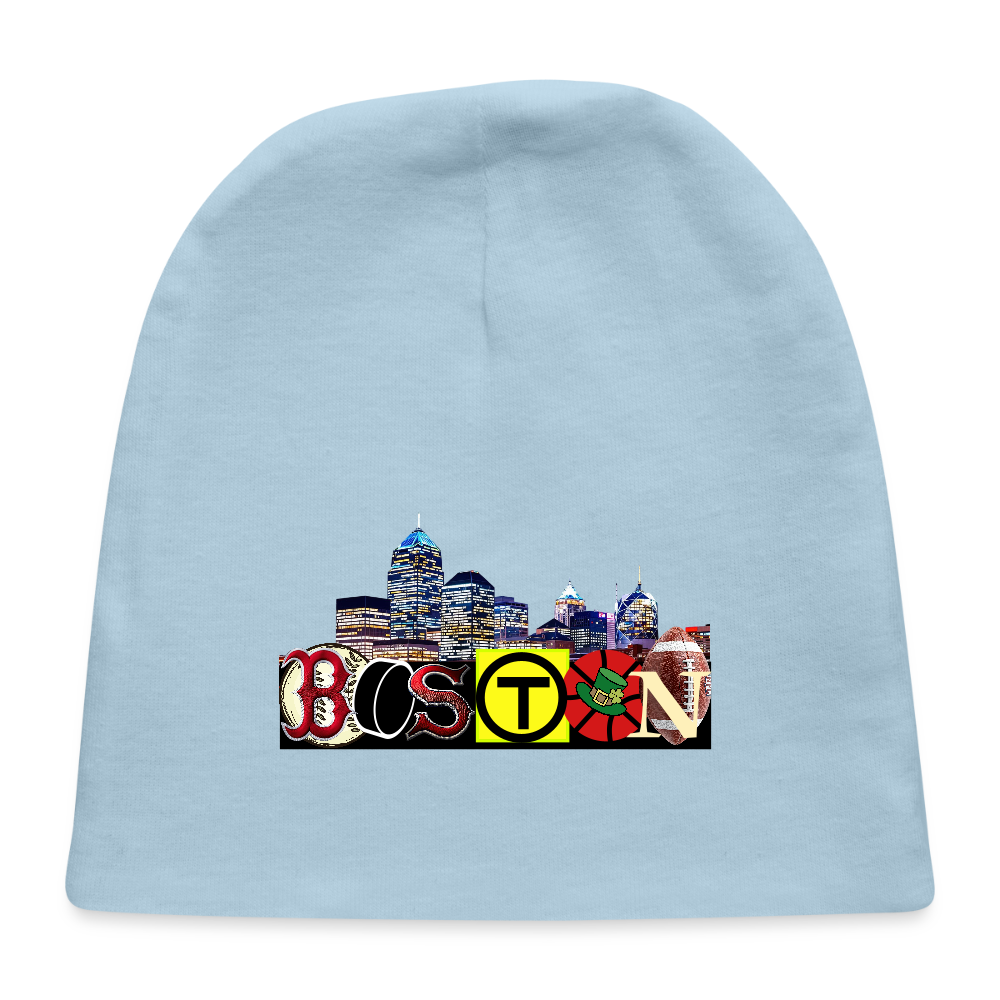 BOSTON SKYLINE Baby Cap - light blue