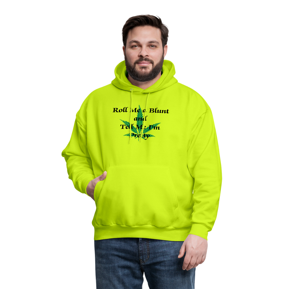 SIE CAPS ROLL ME A BLUNT Haines Hoodie P170 - safety green